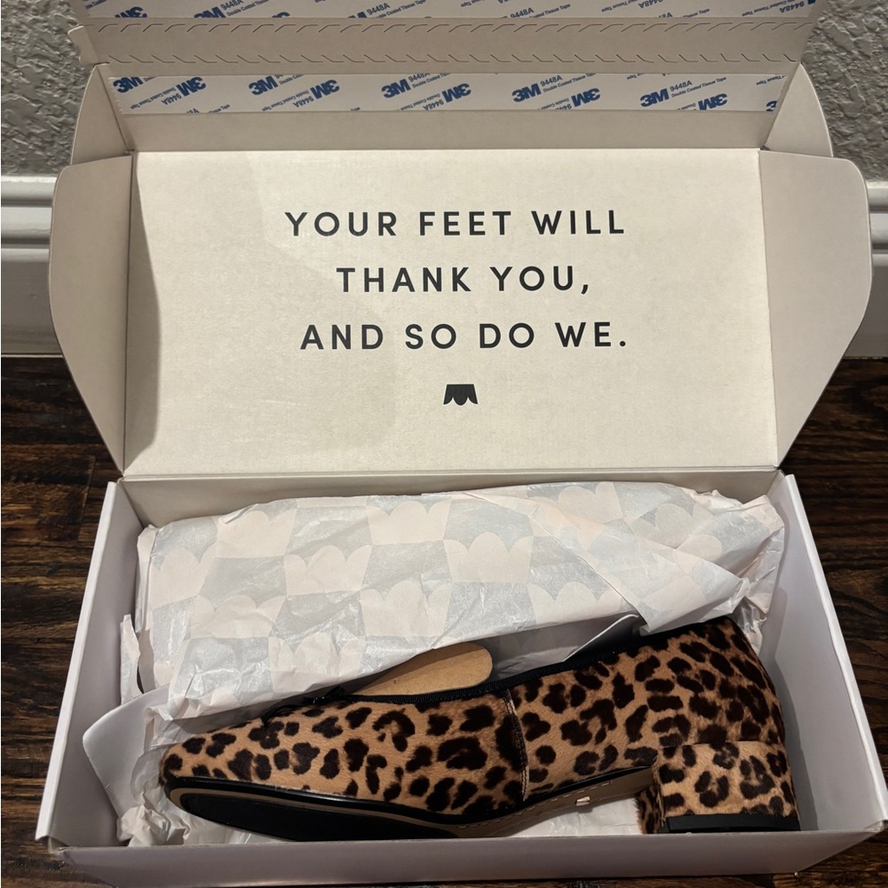 Birdies The Hummingbird 30 Heels- Leopard Calf Hair Print- Size 10- Retails $205 - Picture 3 of 7
